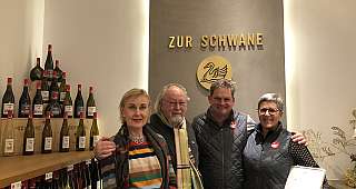 Gästekreis Mitglieder unterwegs in Romantik Hotel Zur Schwane, Volkach