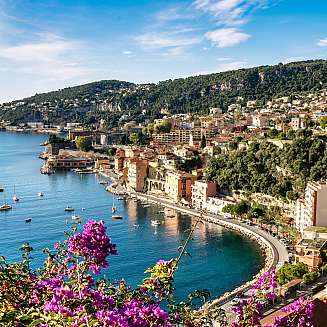 Villefranche-sur-Mer - Città balneare della Costa Azzurra - regione di Nizza, Francia