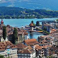 Holiday in Lucerne View of Lucerne and Lake Lucerne