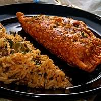 Pastry with rice Pastry with rice
