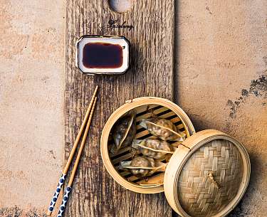 Wildschwein Dim Sum mit Soyasosse v2