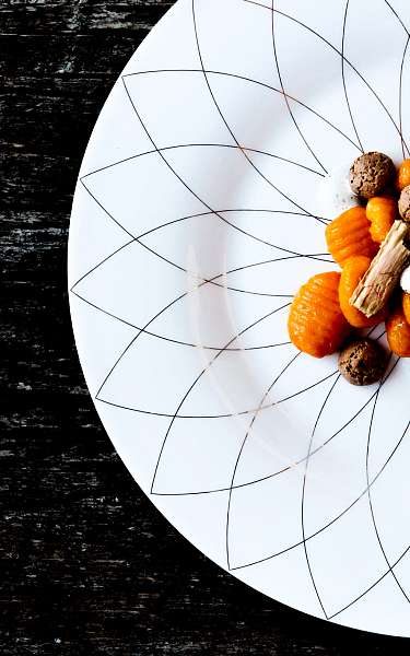 In einem exklusiven Wellnesshotel wird ein Gnocchi Gericht serviert In einem exklusiven Wellnesshotel wird ein Gnocchi Gericht serviert
