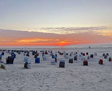 Sonnenuntergang auf Juist
