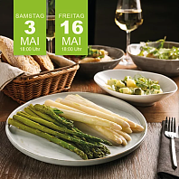 Spargel-Dinner im Romantik® Hotel Ahrenberg Grüner und weißer Spargel