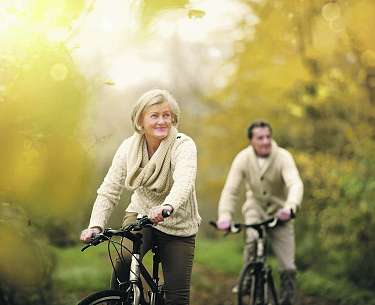 Rad fahren durch Geestländer Naturlandschaft Rad fahren durch Geestländer Naturlandschaft