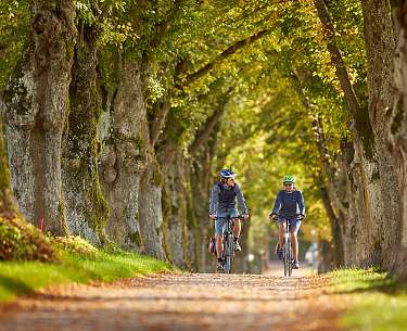 Radfahrer am Ammersee Radfahrer am Ammersee