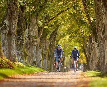 Radfahrer am Ammersee Radfahrer am Ammersee
