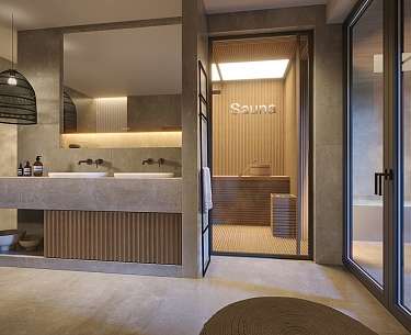 Sauna im Hotel FreiWerk Sauna im Hotel Freiwerk