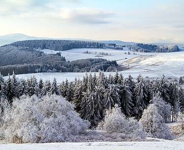 Wasserkuppe in der Hochrhön im Winter Wasserkuppe in der Hochrhön im Winter