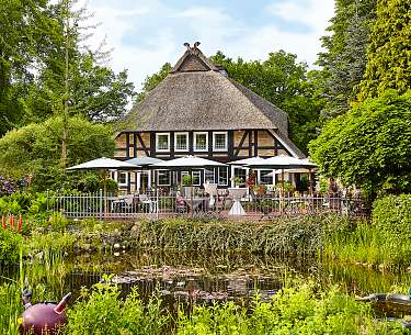 Köllners Landhaus Blick auf den Garten von Köllners Landhaus