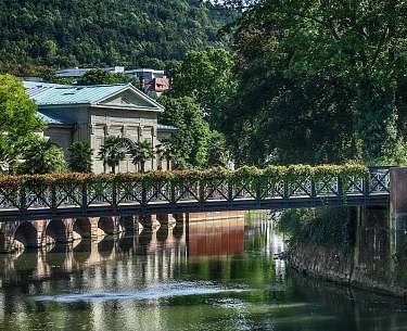 Bad Kissingen Fluss Blick auf Fluss in Bad Kissingen