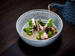 Gericht im Restaurant Waidwerk