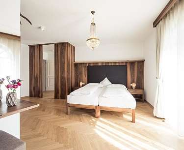 Bett im Doppelzimmer Ägidius Bett im Doppelzimmer Ägidius