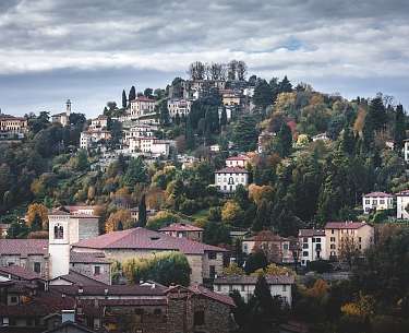 Blick auf die Stadt Bergamo Blick auf die Stadt Bergamo