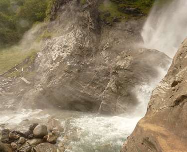Parcines Waterfall in South Tyrol Parcines Waterfall in Südtirol
