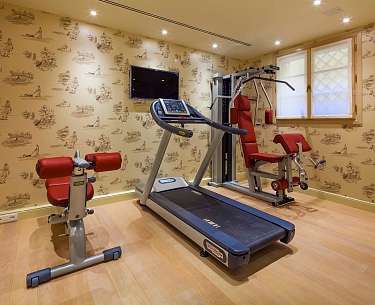 Fitnessraum im Romantik Relais d'Arfanta Fitnessraum im Romantik Relais d'Arfanta