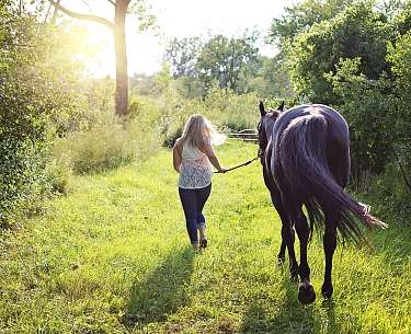 Woman with horse Woman with horse