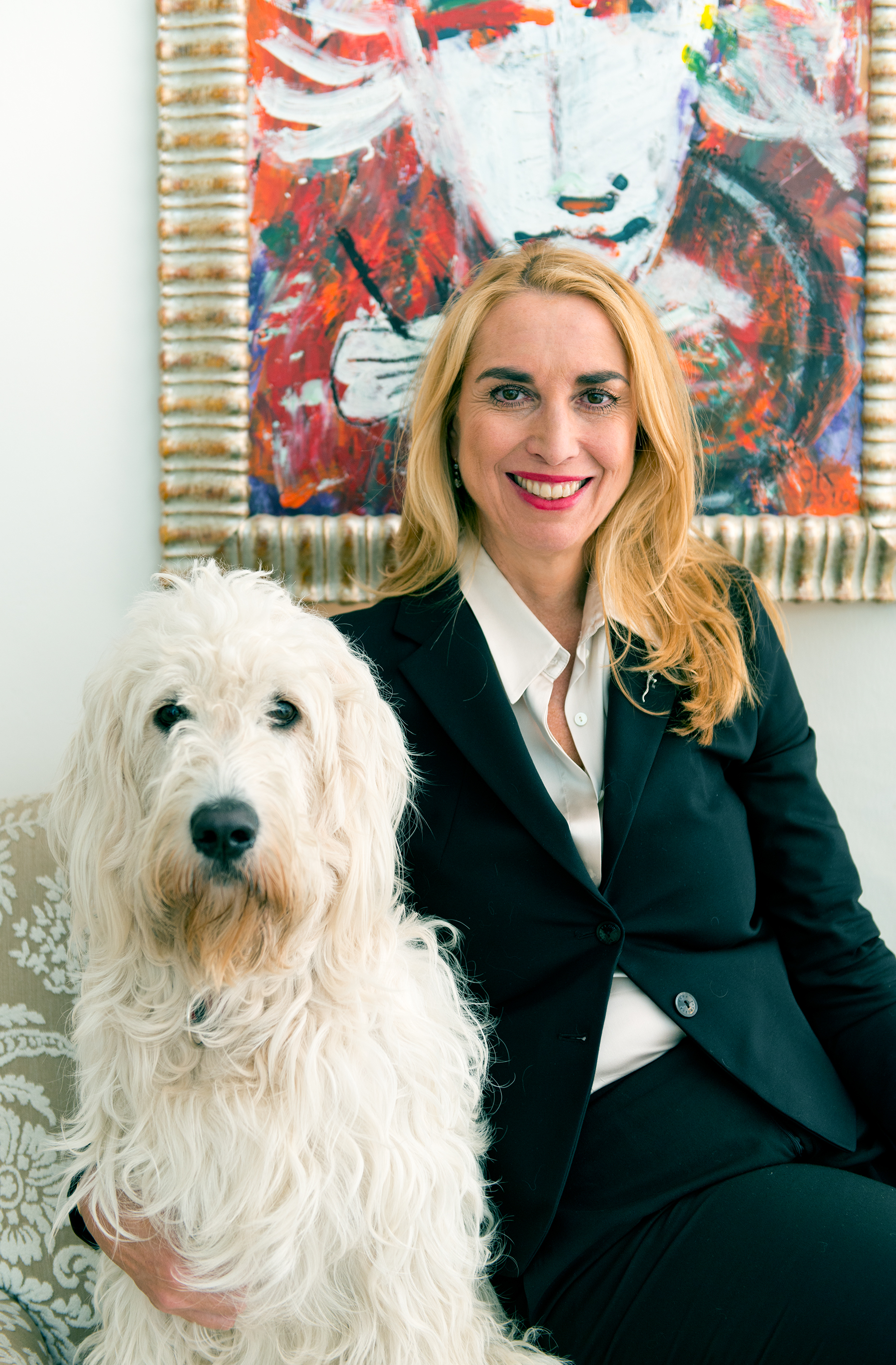 Barbara Ludwig mit Hund Leopold Barbara Ludwig mit Hund Leopold