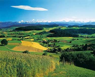 Baeren Emmental Landschaft Romantik Hotel Baeren Ansicht Emmental Landschaft