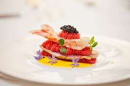 Beau Rivage Foodbild Blick auf das Essen im Beau Rivage
