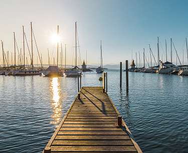 Boats on Lake Geneva in Morges Boats on Lake Geneva in Morges
