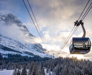 Eiger Express Grindelwald Eigernordwand winter mood Eiger Express Grindelwald Eigernordwand winter mood