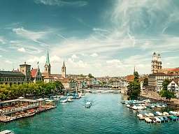 Zürich Ausblick auf Zürich