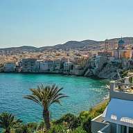 Blick auf Insel Syros Blick auf Insel Syros