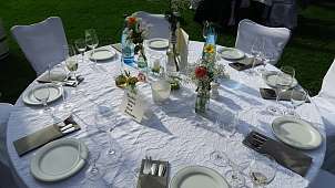 Sommerparty Garten Tisch