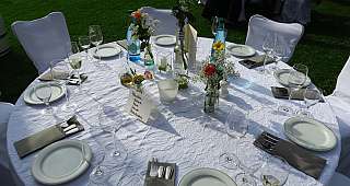 Sommerparty Garten Tisch