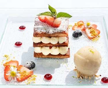 Rhabarber Mille-Feuilles