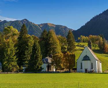 Wiese Kapelle Berge Wiese Kapelle Berge