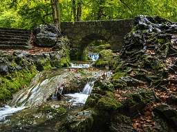 Schwäbische Alb Wald und Bach auf der Schwäbischen Alb